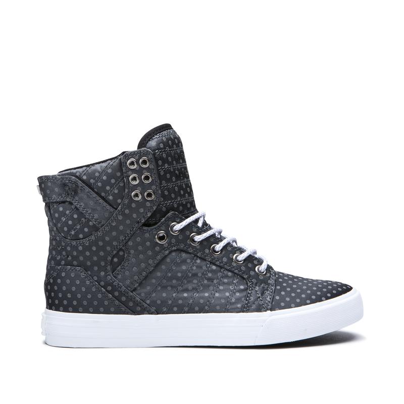 Zapatillas Altas Supra Argentina Mujer - SKYTOP Gris Oscuro (ONIUL-4856)